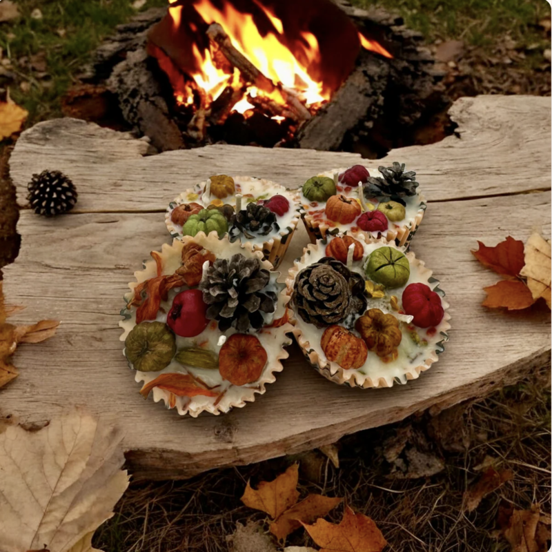 Woofs and Wax Fidos Firehouse Fire Starters 4 pc - Fall