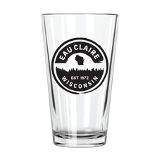 Northern Glasses Pint Glass - Eau Claire Forest Badge