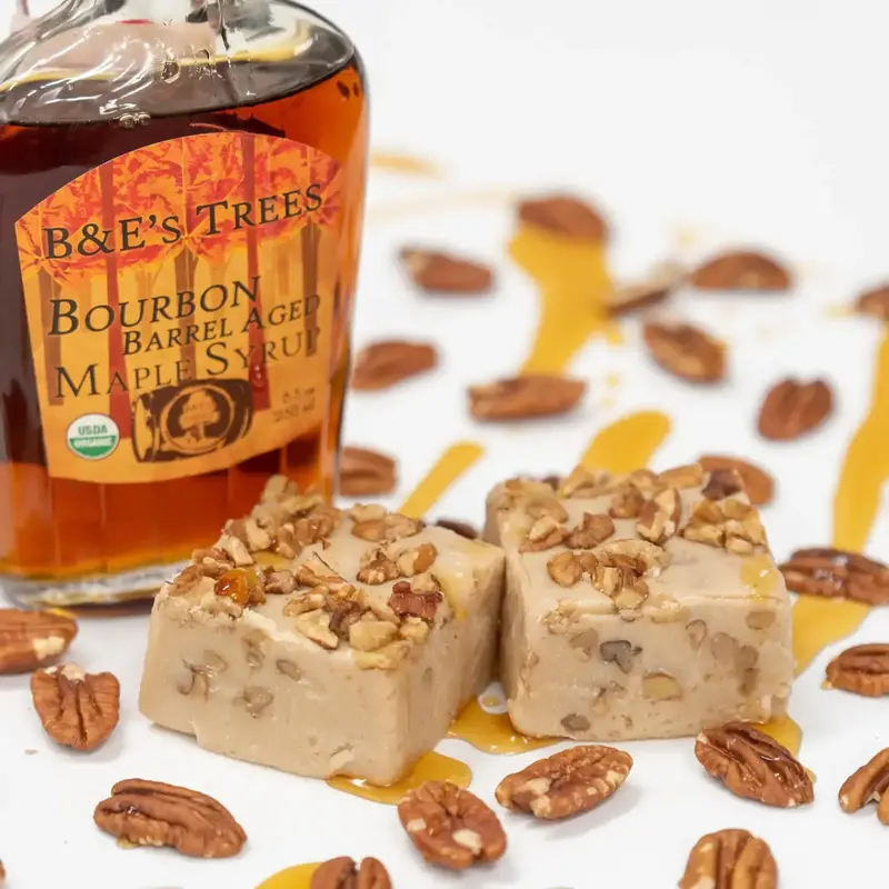 Bourbon Maple Pecan Fudge Bar