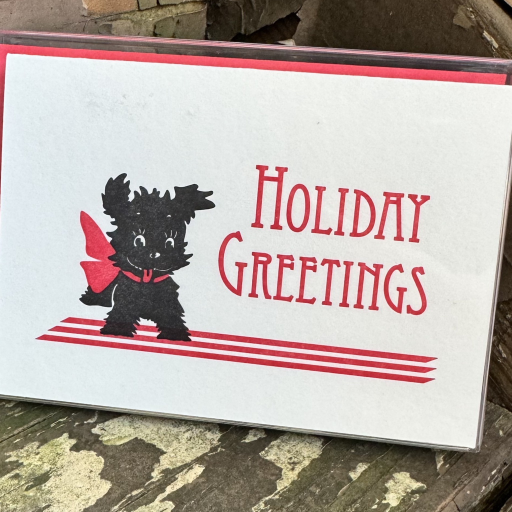 Greeting Card Set - Scottie Dog Holiday