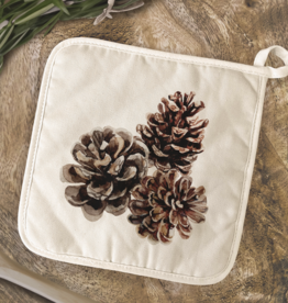 North & Pine Pot Holder - Pinecones