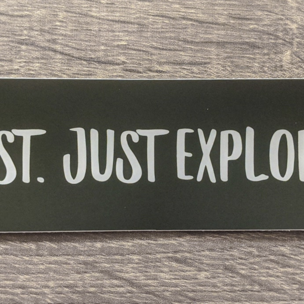 Fox and Felicity Sticker - Not Lost. Just Exploring.