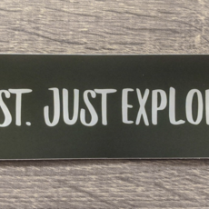 Fox and Felicity Sticker - Not Lost. Just Exploring.