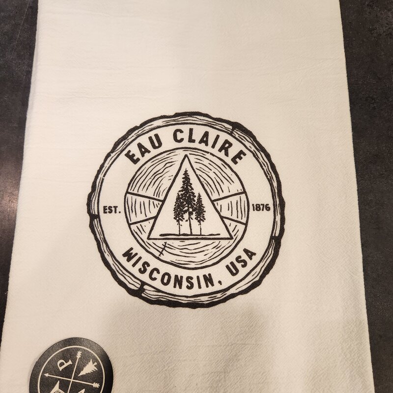 North & Pine Tree Ring Eau Claire WI Towel