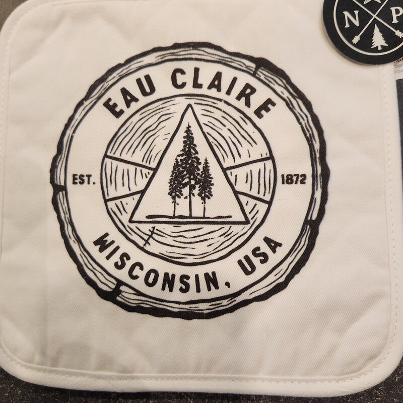 North & Pine Pot Holder - Tree Ring Eau Claire WI