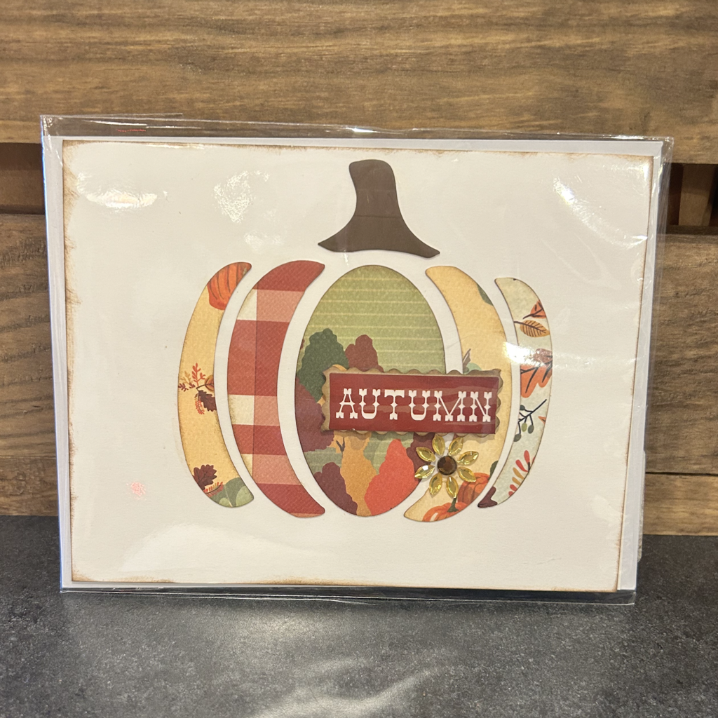 Gazelle Sentiments Pumpkin Greeting Card