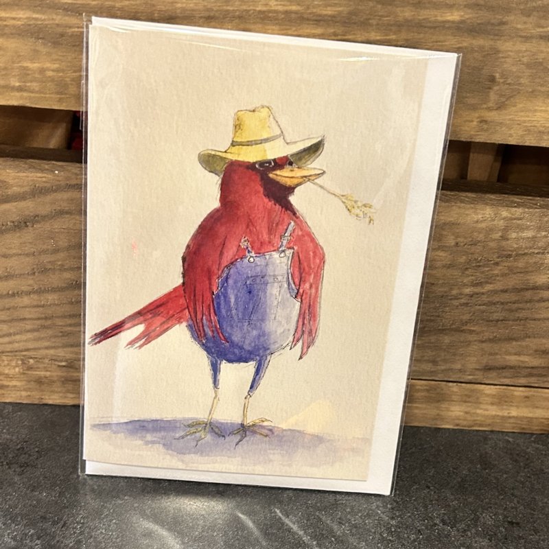 Amy Beidleman Farmer Finch Greeting Card
