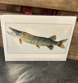 Amy Beidleman Tiger Musky Trout Greeting Card