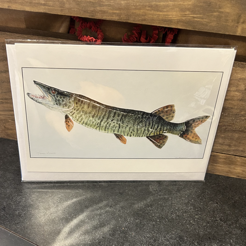 Amy Beidleman Tiger Musky Trout Greeting Card
