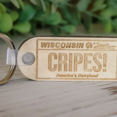Wisconsin Slang Keychain-Cripes!