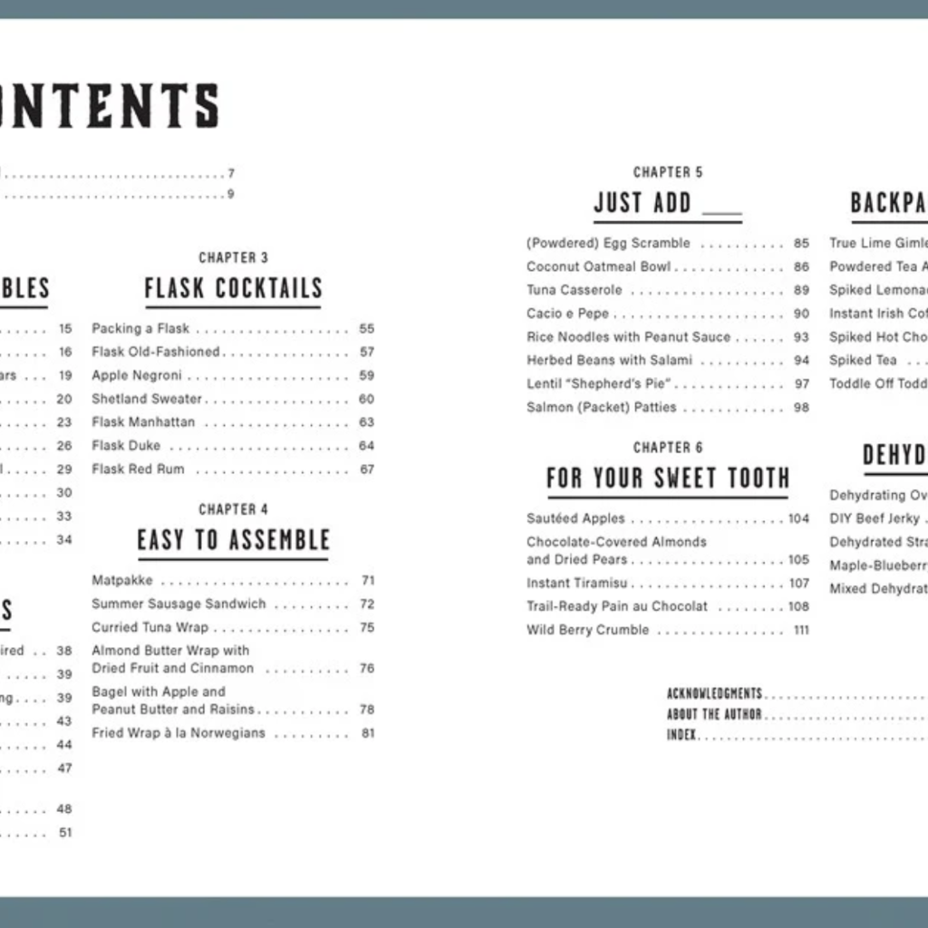 New Camp Cookbook: On the Trail