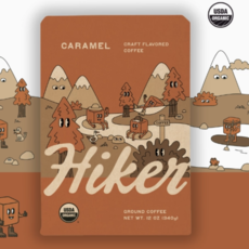 Hikers Brew Coffee Hiker - Caramel Ground Coffee - 12oz