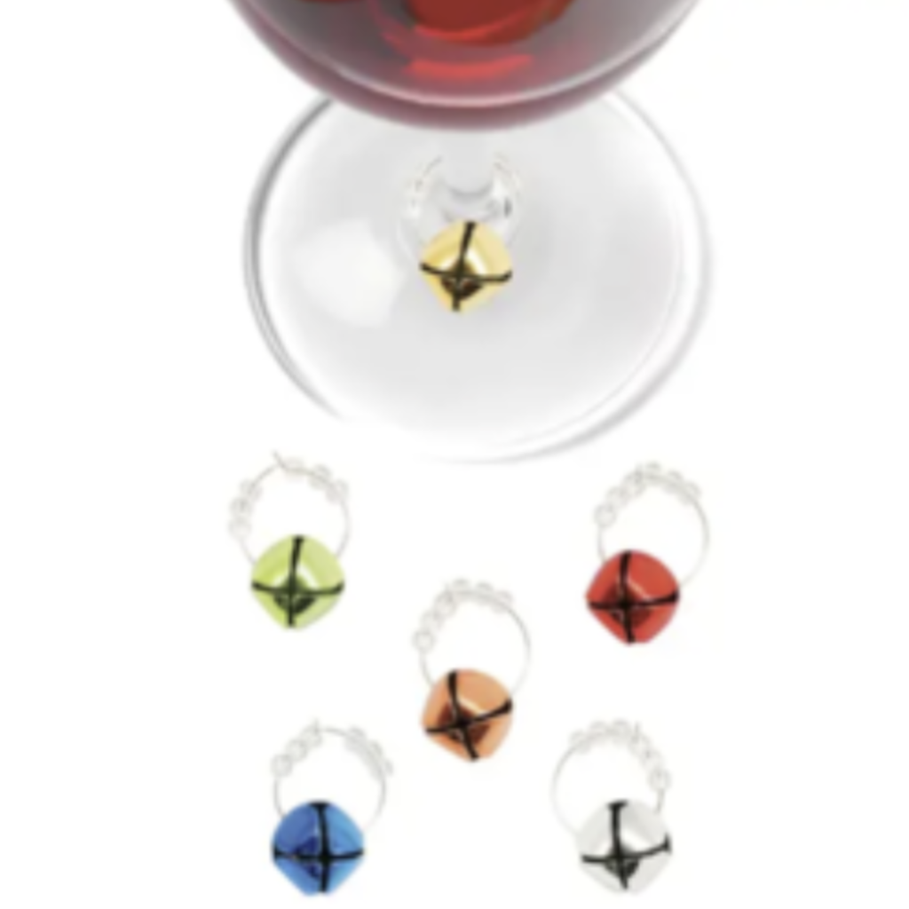 Volume One Jingle Bells Wine Charm Set