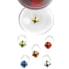 Volume One Jingle Bells Wine Charm Set