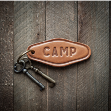 Camp Leather Keychain