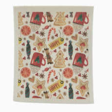 Driftless Studios Swedish Dishcloth - Christmas Cookies & Hot Cocoa