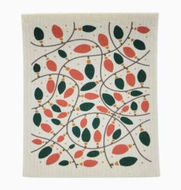 Driftless Studios Swedish Dishcloth - Christmas Lights