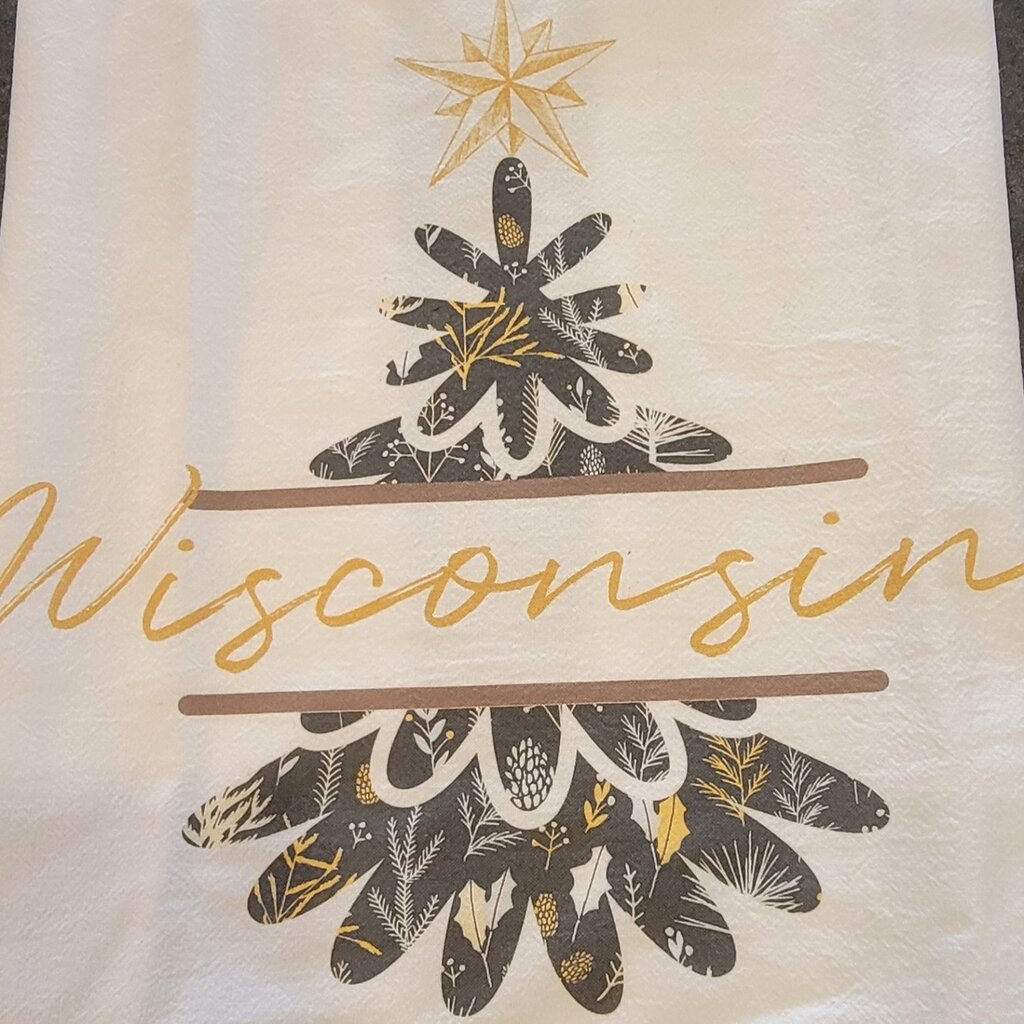 First & Foremost Wisconsin Tree Tea Towel