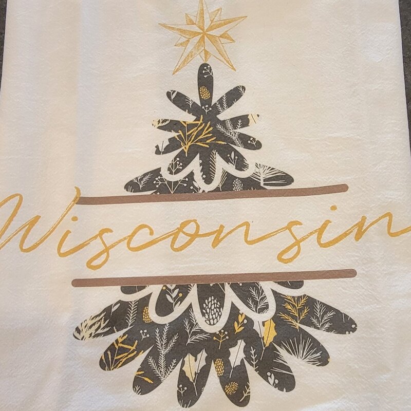 First & Foremost Wisconsin Tree Tea Towel
