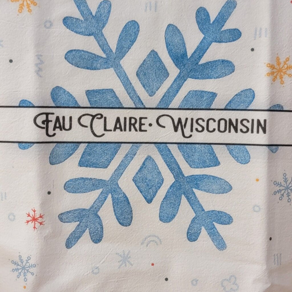 Holiday Towel - Eau Claire Blue Snowflake
