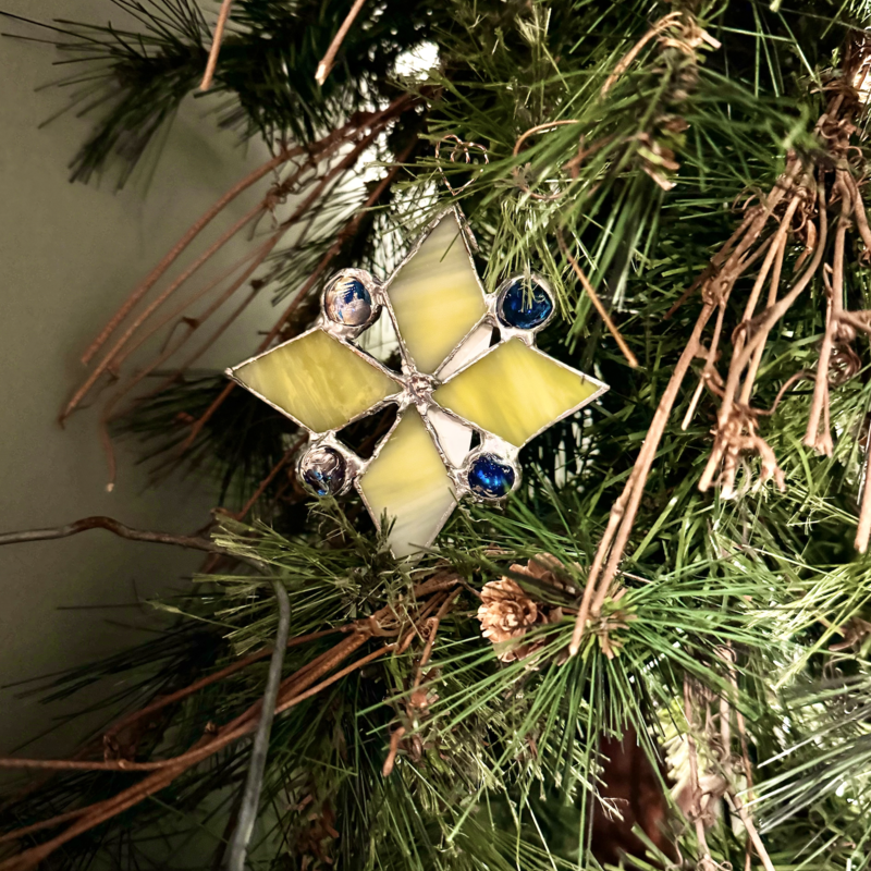 Stained Glass -  Snowflake Mini