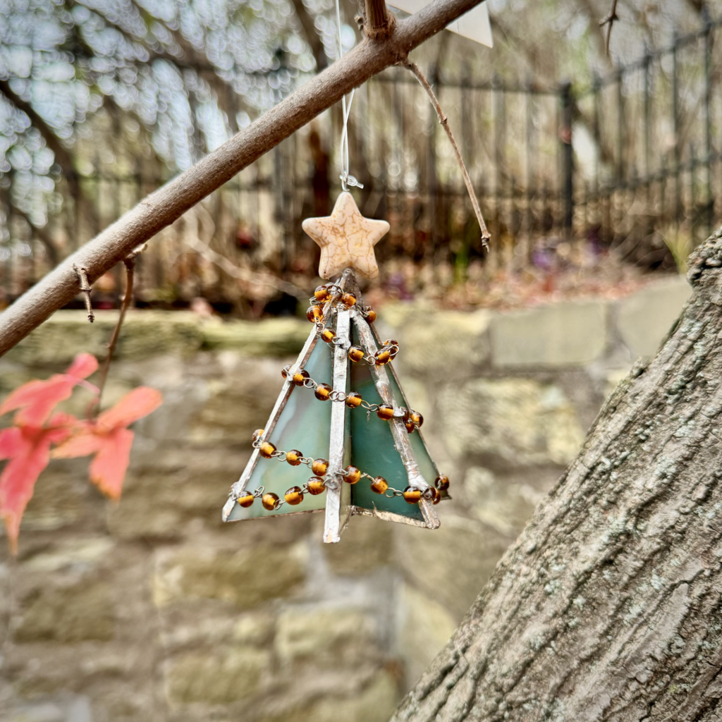 Nancy Jackson Stained Glass - 3D Christmas Tree Ornament