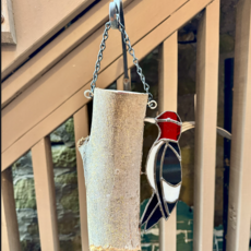 Nancy Jackson Stained Glass -  Woodpecker