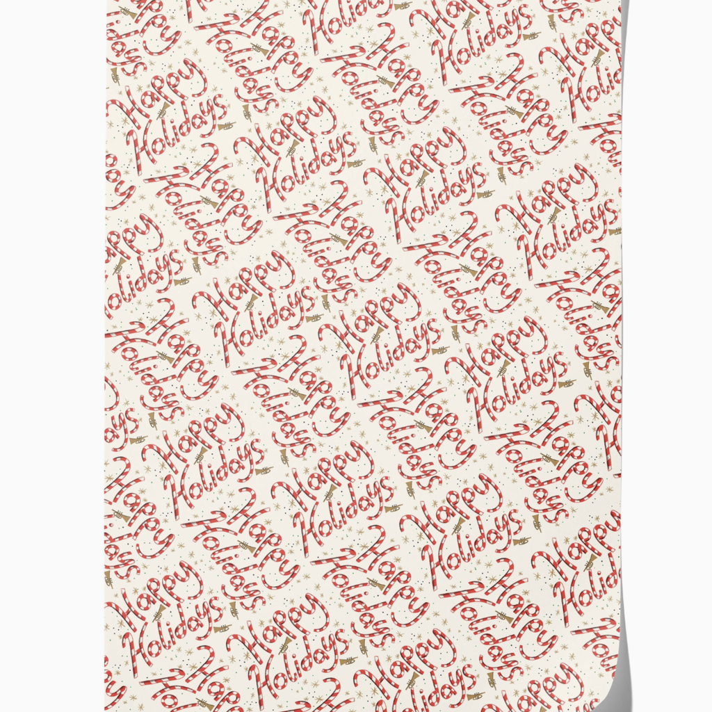 Holiday Wrapping Paper - Candy Cane