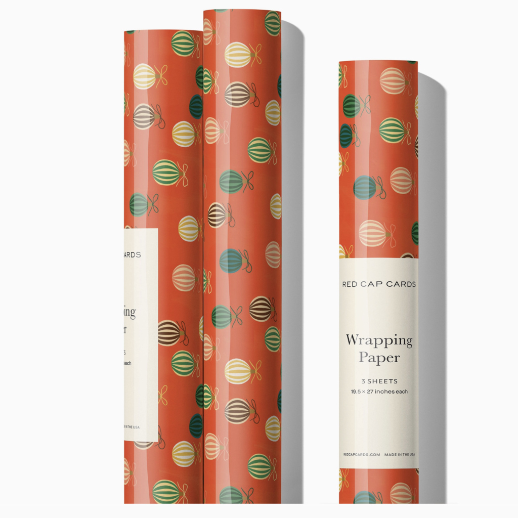 Holiday Wrapping Paper - Merry Ornaments