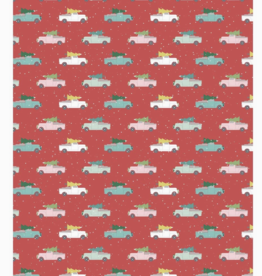 Revel & Co. Holiday Wrapping Paper Roll - Christmas Trucks