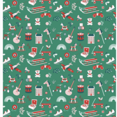 Revel & Co. Holiday Wrapping Paper Roll - Classic Christmas Toys