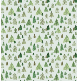 Revel & Co. Holiday Wrapping Paper Roll - Pine Trees