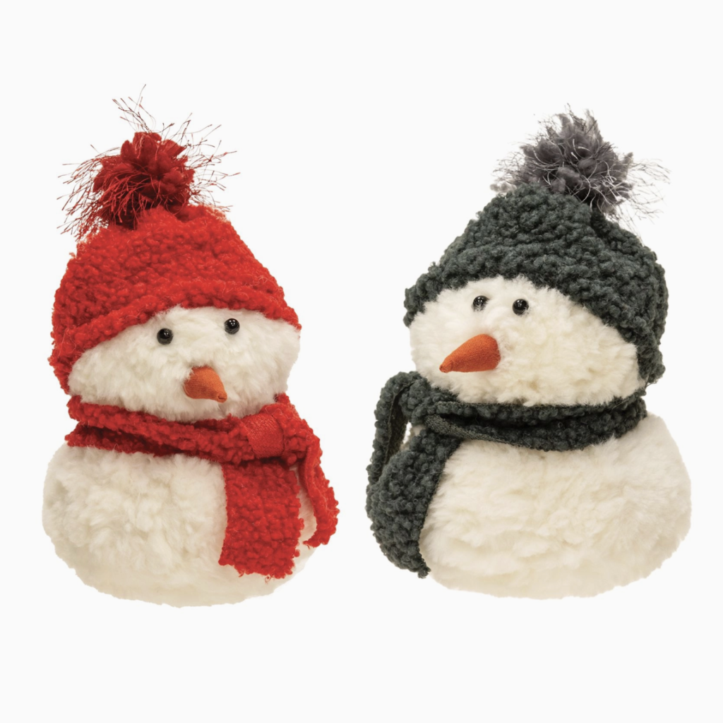 Small Sitting Snowman