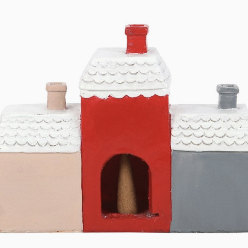 Christmas Village Incense Cone Holder