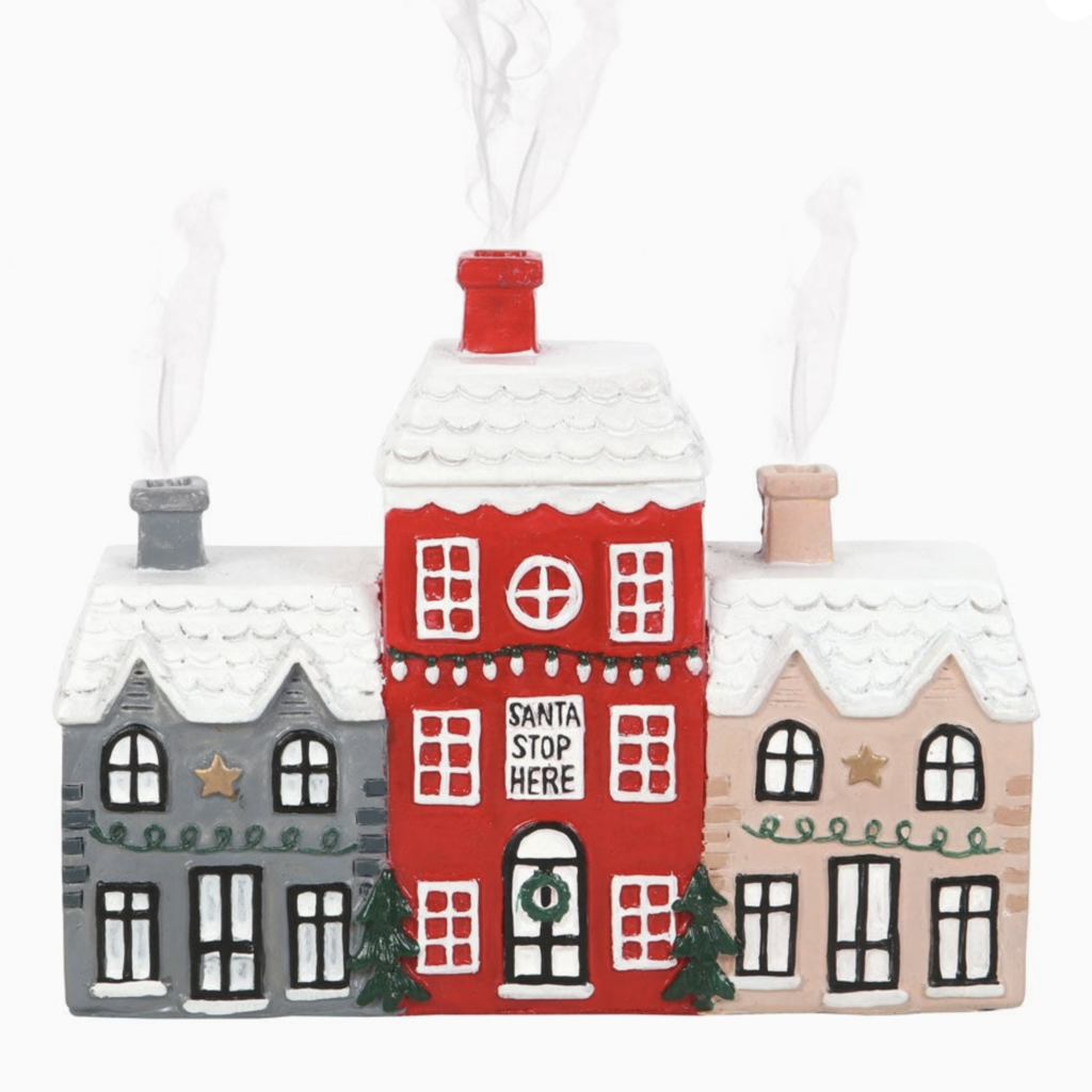 Christmas Village Incense Cone Holder