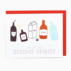 Cracked Designs Greeting Card - Holiday Spirits