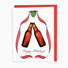 Cracked Designs Greeting Card - Hoppy Holiday