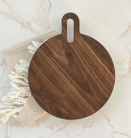 Camino Woodshop Charcuterie Board - Walnut Modern Round
