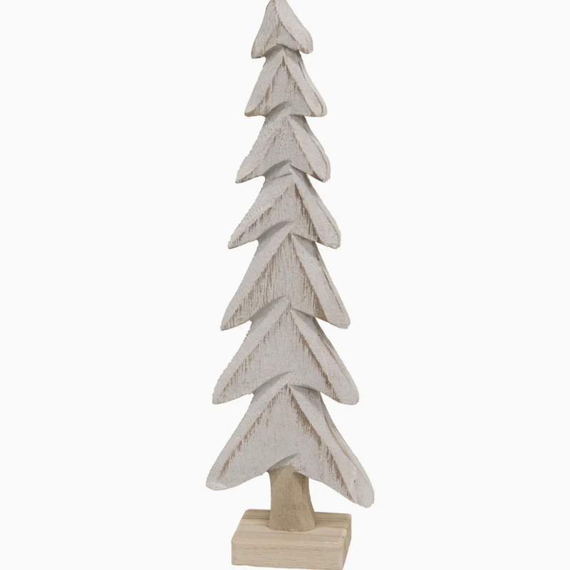 Wood Tree - White