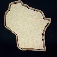 Volume One Wisconsin Shaped Gift Basket (Medium 11")