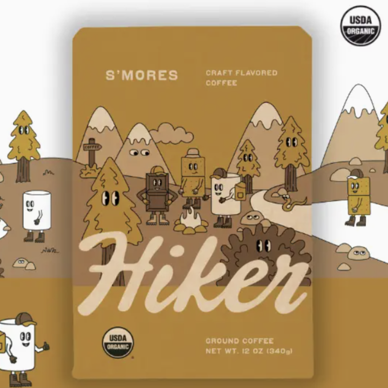 Hiker's Coffee Hiker - S'mores Ground Coffee - 12oz