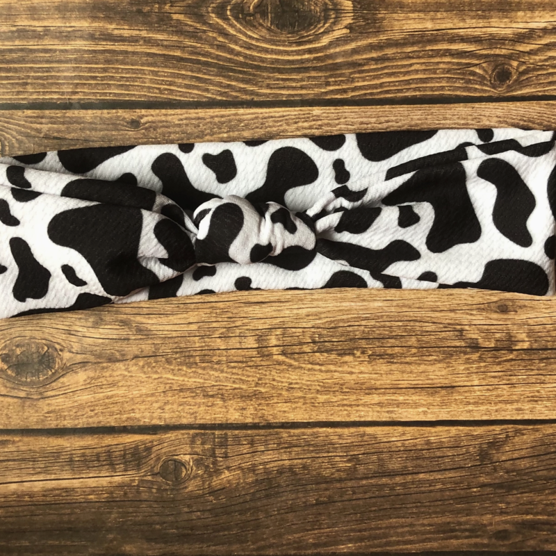 Cow Print Headband