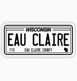 Eau Claire, Wi License Plate Sticker