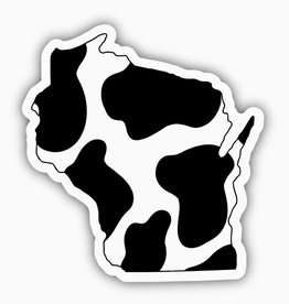 Big Moods (Faire) Wisconsin Cow Pattern Sticker