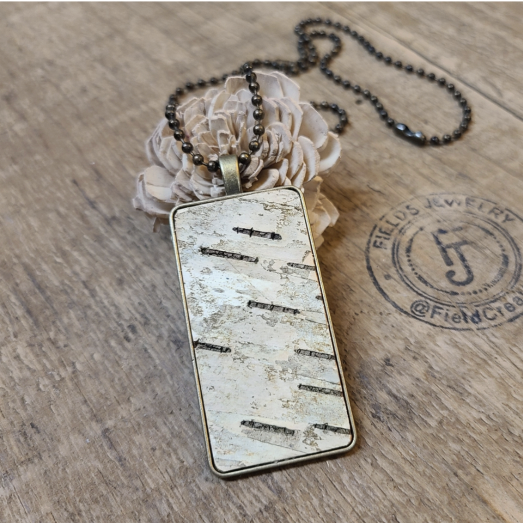 Fields Birch Bark Pendant Necklace