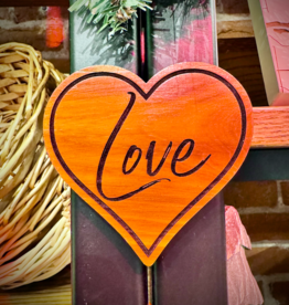 Wissota Works Wood Magnet - Love Heart