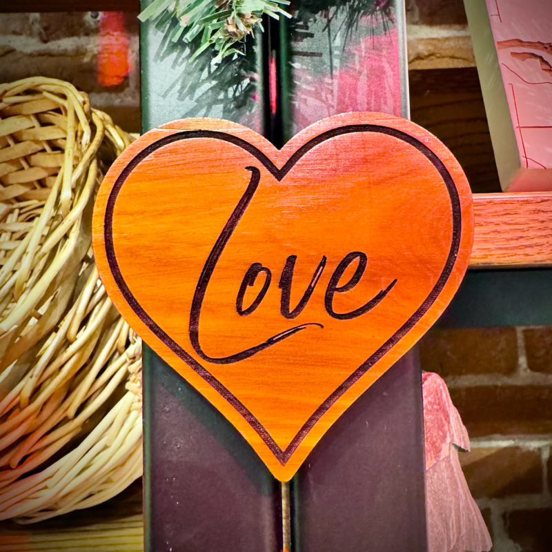 Wissota Works Wood Magnet - Love Heart