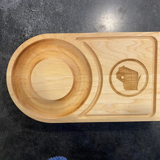 Woodchuck Maple Hardwood Salt Rim Tray