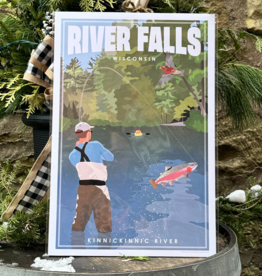 River Falls Kinnickinnic River - 12x18