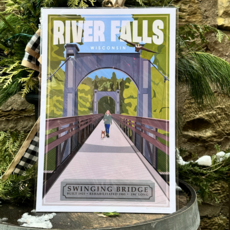 River Falls Swinging Bridge - 12x18